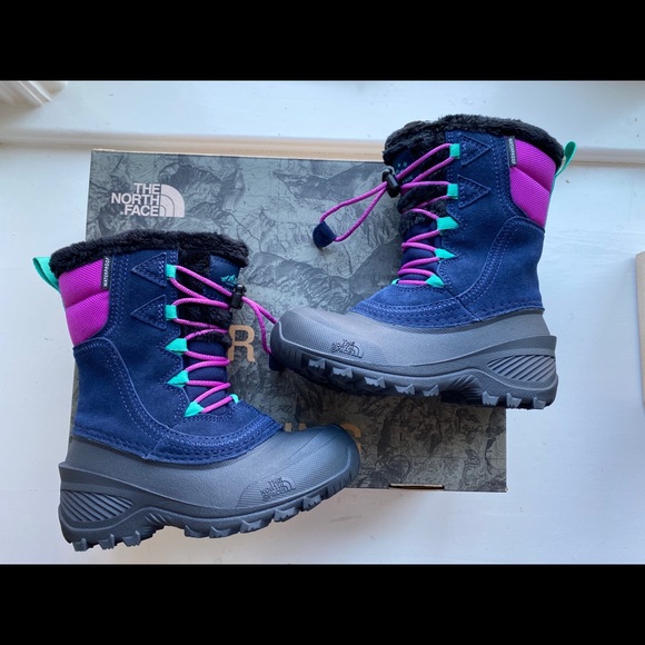 The North Face Other - The north face girls blue winter snow boots 10